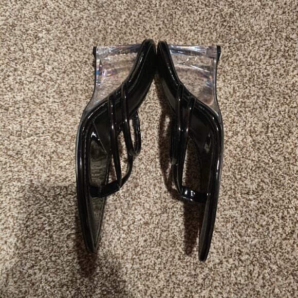 Women's J. Lo Jennifer Lopez Black "Zurin" Strappy Heels | Size 9.5 - Picture 5 of 9